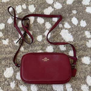 Coach Burgundy Leather Crossbody Bag